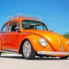 Beetle Orange Car 5D Diamond Painting