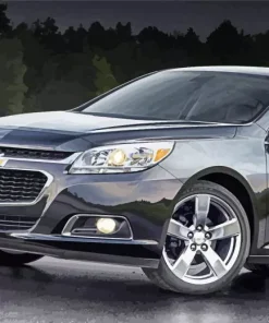 Black Chevrolet Malibu 5D Diamond Painting