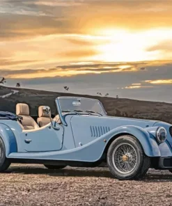 Blue Morgan Car 5D Diamond Painting