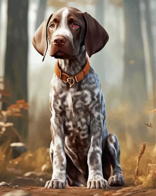brown german pointer Diamond Paintings Brown German Pointer 5D Diamond Painting