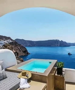 Caldera House Santorini Greece 5D Diamond Painting