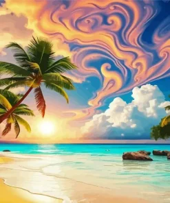 Cancun Playa Linda 5D Diamond Painting