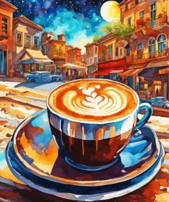 Cappuccino Cup 5D Diamond Painting
