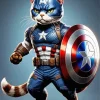 Captain America Cat 5D Diamond Painting