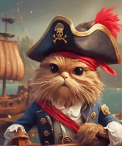Captain Meow 5D Diamond Painting