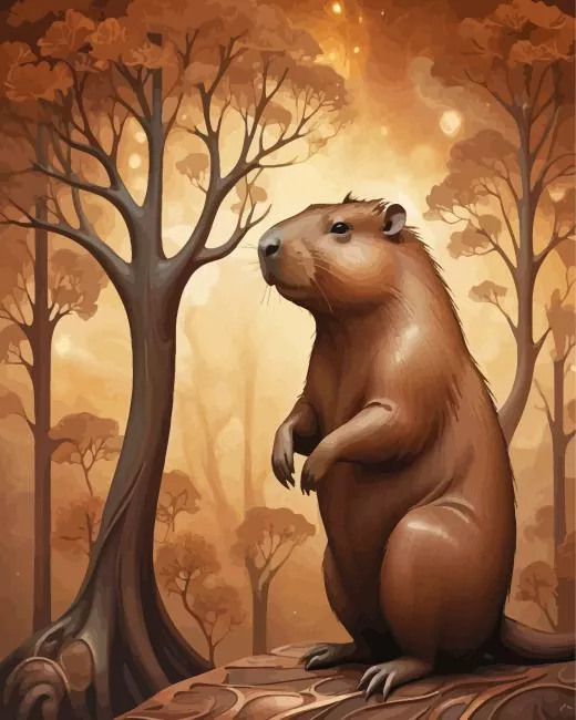 capybara art Diamond Paintings Capybara Art 5D Diamond Painting