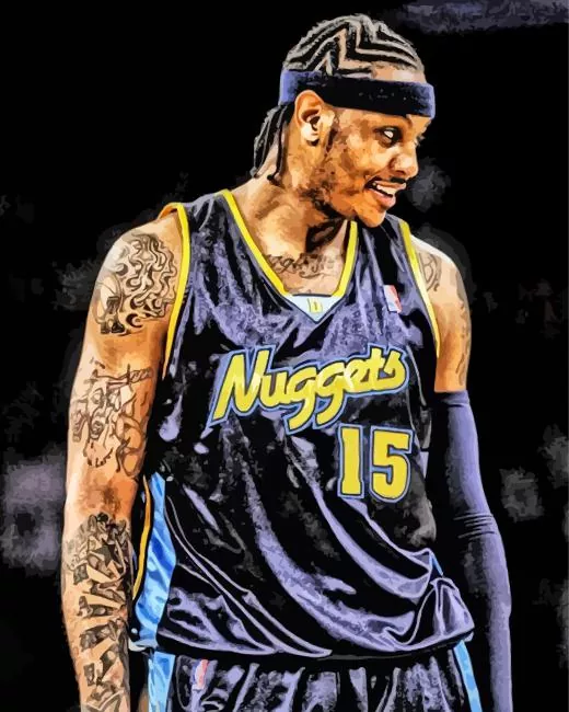 carmelo anthony Diamond by Numbers Carmelo Anthony 5D Diamond Painting