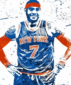 Carmelo Anthony Art 5D Diamond Painting
