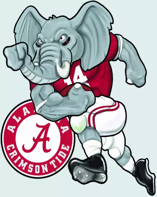 cartoon alabama elephant Diamond Paintings Cartoon Alabama Elephant 5D Diamond Painting