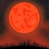 Cartoon Blood Moon 5D Diamond Painting