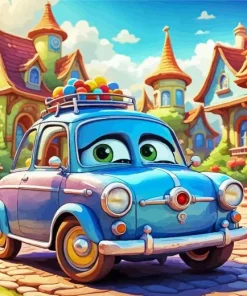 Cartoon Car 5D Diamond Painting