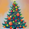 Cartoon Christmas Tree 5D Diamond Painting