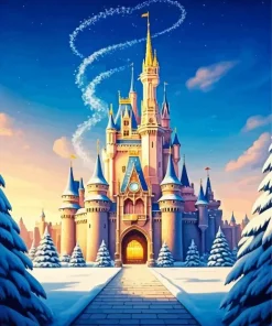 Cartoon Disney Castle 5D Diamond Painting