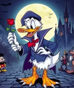 Cartoon Duck Vampire 5D Diamond Painting