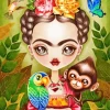 Cartoon Frida Kahlo 5D Diamond Painting