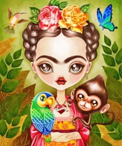 Cartoon Frida Kahlo 5D Diamond Painting
