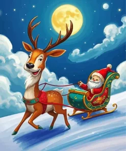 Cartoon Santa 5D Diamond Painting
