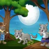 Cartoon Wolves 5D Diamond Painting