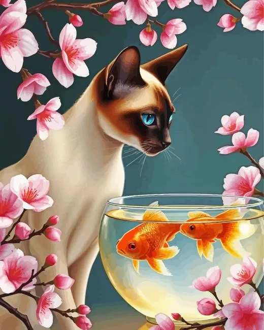 cat and fish bowl Diamond Dotz Cat And Fish Bowl 5D Diamond Painting