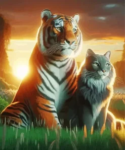 Cat And Tiger 5D Diamond Painting