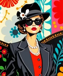 Chanel Lady 5D Diamond Painting