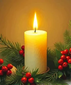 Christmas Candle 5D Diamond Painting