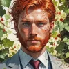 Classy Ginger Man 5D Diamond Painting