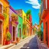 Colorful Mexican Houses 5D Diamond Painting