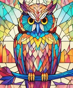 Colorful Owl Bird 5D Diamond Painting