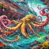 Cool Giant Kraken 5D Diamond Painting