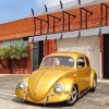Cool Gold Volkswagen Beetle Art 5D Diamond Painting