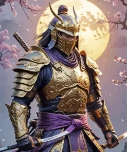 Cool Samurai Fighter 5D Diamond Painting