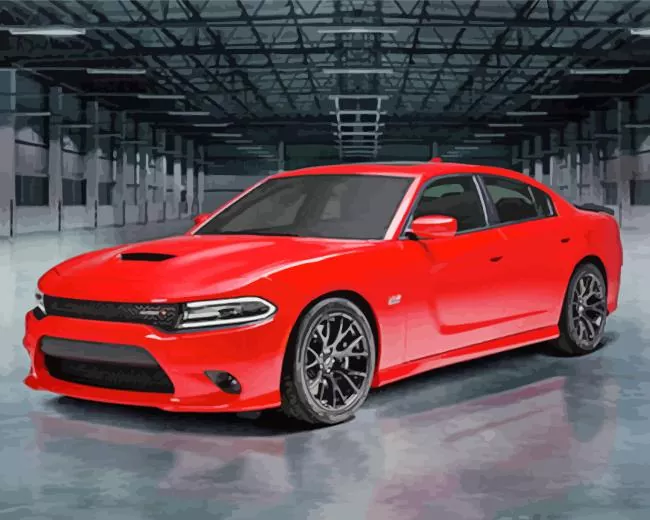 cool scat pack red Diamond Paintings Cool Scat Pack Red 5D Diamond Painting