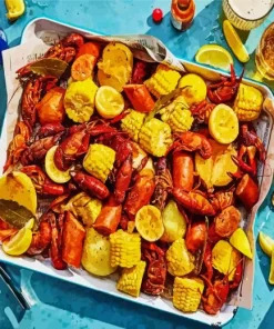 Crawfish Seafood Boil 5D Diamond Painting