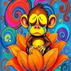 Crying Sad Monkey 5D Diamond Painting
