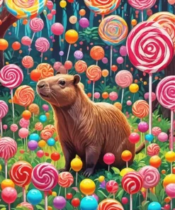Cute Capybara 5D Diamond Painting