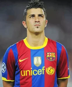 David Villa Fc Barcelona 5D Diamond Painting