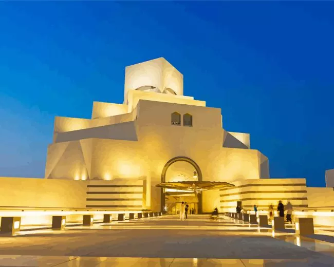 doha museum of islamic art Diamond Paintings Doha Museum Of Islamic Art 5D Diamond Painting