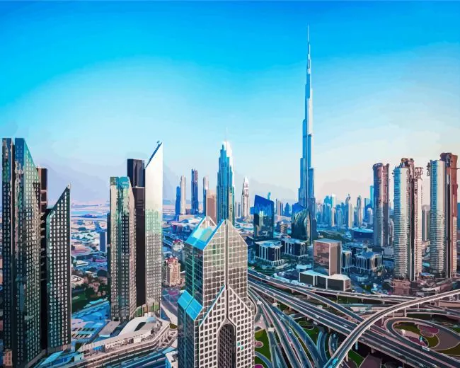 dubai united arab emirates Diamond Paintings Dubai United Arab Emirates 5D Diamond Painting