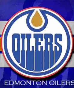 Edmonton Oilers Logo 5D Diamond Painting