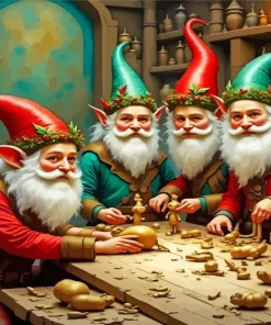 Elves Gnomes 5D Diamond Painting