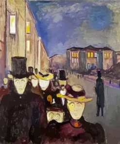 Evening On Karl Johan Street 5D Diamond Painting