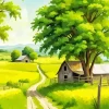 Farm Scenery Art 5D Diamond Painting