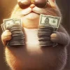 Fat Cat And Money 5D Diamond Painting