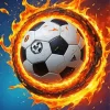 Fire Soccer Ball 5D Diamond Painting