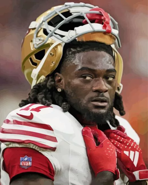 footballer Brandon Aiyuk Diamond Dotz Footballer Brandon Aiyuk 5D Diamond Painting