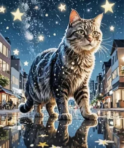 Giant Cat 5D Diamond Painting