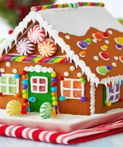 Gingerbread House 5D Diamond Painting