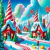 Gingerbread Village Art 5D Diamond Painting