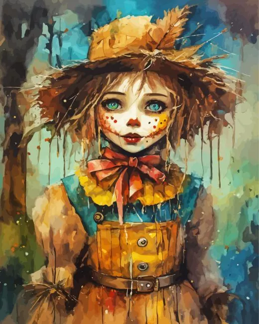 girl scarecrow art Diamond Paintings Girl Scarecrow Art 5D Diamond Painting